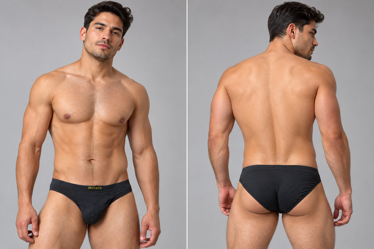 PECCATO MODEL DANTE MENS LOW WAIST BRIEF UNDERWEAR