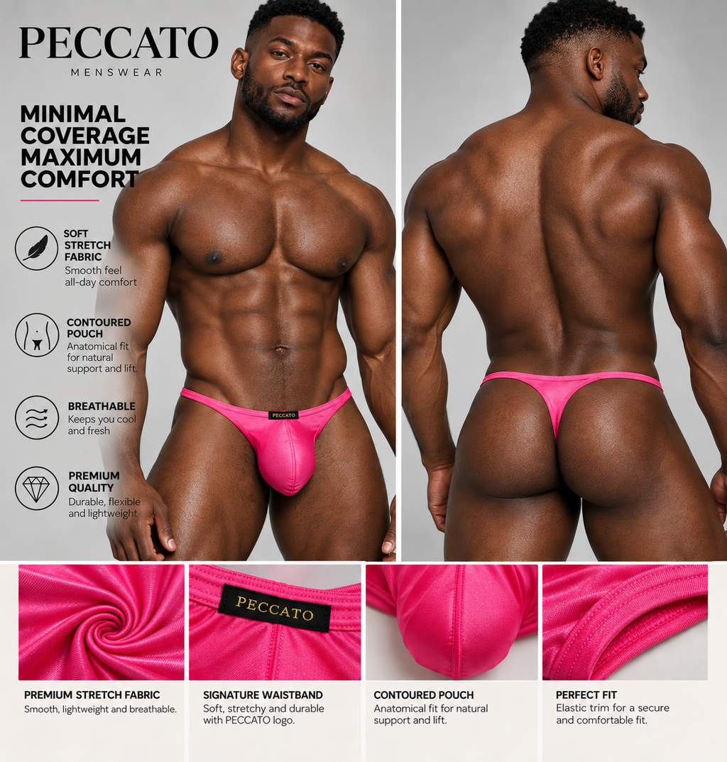 PECCATO TEMPTATION Thong – Minimal Coverage, Maximum Comfort Bold style. Soft feel. All-day wear
