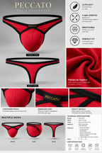 PECCATO INFERNO THONG LOW-RISE COUNTOURED FRONT POUCH